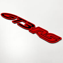GT3 RS 3D-badge – Aangepast spatbord achterklep voorgrille badges embleem voor Porsche GT3 RS
 2