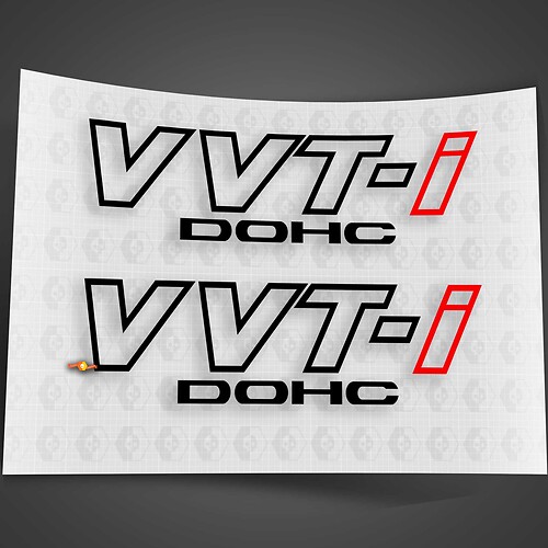 vvt-i vvti Dohc sticker voor Toyota Celica Scion tc xB Matrix
