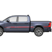 Zijkant Pin Strepen Vinyl Decals Stickers Grafieken 2 voor Dodge Ram 1500 REV 2