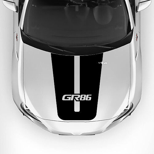 GR86 Logo Racing Stijl Motorkap Vinyl Decal Sticker voor Toyota GR86