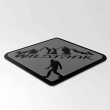 Bronco Badlands Spatbordbadges Achterklepembleem 3D Badge Zwart vs Grijs
 3