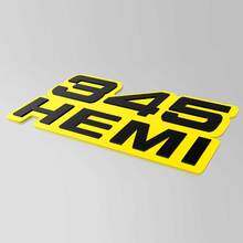 345 Hemi 3D-badge - Custom Fender Grille Achterklep Badges-embleem
 2