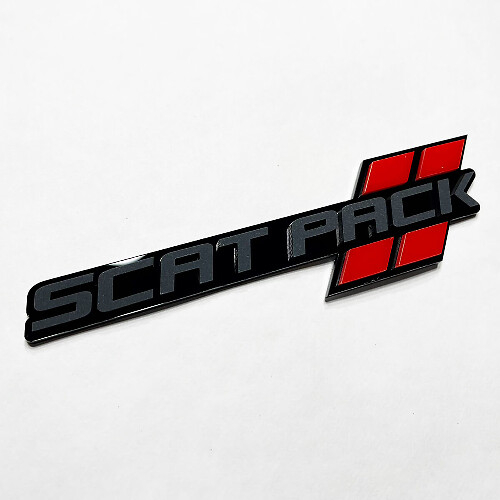 Scat Pack Hash Style 3D-badge-embleem voor Dodge