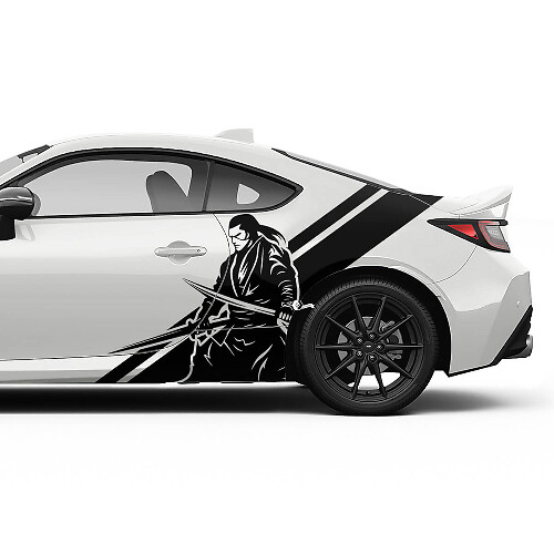 Japan Samurai Side Stripes Vinyl Stickers Set voor Toyota GR86 en Supra