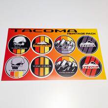 Tacoma Heritage Retro Vintage Oude Stijl Sticker Pack Decals Graphics Racing Stripes voor Toyota
 4