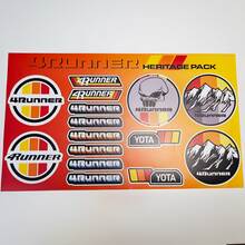 4runner Heritage Retro Vintage Oude Stijl Sticker Pack Decals Graphics Racing Strepen voor Toyota
 2