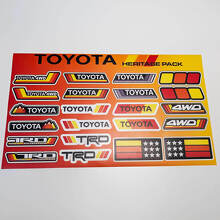 Toyota Heritage Retro 4WD TRD Style Sticker Pack Vinyl Stickers_2