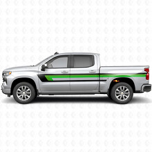 Retro Bovenste Deurlijst en Carrosserie Vinyl Strepen voor Chevrolet Silverado 1500 T1XX 2019-2026_3