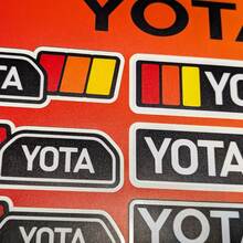 Yota Heritage Retro Vintage Oude Stijl Sticker Pack Decals Graphics voor Toyota
 2