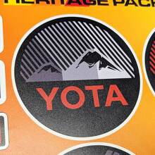 Yota Heritage Retro Vintage Oude Stijl Sticker Pack Decals Graphics voor Toyota
 3