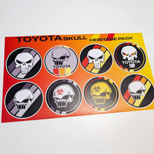 Schedel erfgoed Retro Vintage oude stijl Sticker Pack Decals Graphics voor Toyota TRD
 3