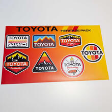 Toyota bergen erfgoed retro vintage oude stijl sticker pack stickers graphics
 2