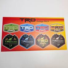 TRD Heritage Retro Vintage Oude Stijl Sticker Pack Decals Graphics
 2
