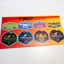 TRD Heritage Retro Vintage Oude Stijl Sticker Pack Decals Graphics
 3