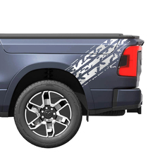 Bedzijdestrepen Vinylstickers Stickers Afbeeldingen Dodge RAM 1500 REV
 2
