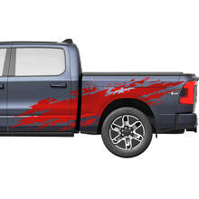 Splash zijdeuren Truck Vinyl Decals Stickers Graphics voor Dodge RAM 1500 REV
 3