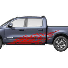 Splash Zijde Deuren Truck Vinyl Decals Stickers Graphics 2 voor Dodge Ram 1500 REV 3