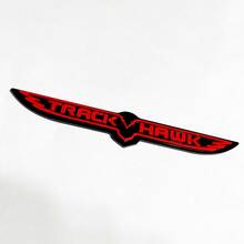 Trackhawk 3D-badge - Aangepast spatbordembleem voor Jeep Trackhawk geel versus grijs
 3