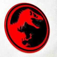 Jurassic 3D-badge - Aangepaste spatbordachterklep of spatbordgrille-embleem
 2