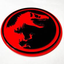 Jurassic 3D-badge - Aangepaste spatbordachterklep of spatbordgrille-embleem
 4