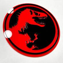 Jurassic 3D-badge - Aangepaste spatbordachterklep of spatbordgrille-embleem
 6