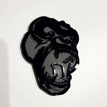 Aangepaste 3D-badge boze Gorilla spatbord achterklep grille badges embleem
 2