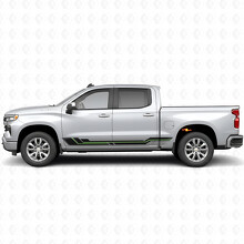 Parallel Accent Deur- & Rockerpanelen Vinylstrepen voor Chevrolet Silverado 1500 T1XX 2019-2026_4