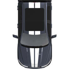 Kap en dak dubbele centrale strepen voor Dodge RAM 1500 REV vinyl stickers stickers graphics
 2