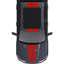 Kap en dak dubbele centrale strepen voor Dodge RAM 1500 REV vinyl stickers stickers graphics
 3