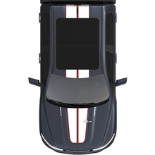Kap en dak dubbele centrale strepen voor Dodge RAM 1500 REV vinyl stickers stickers graphics 3
 2