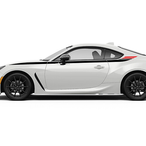 Side Accent Racing Stripes Graphics Decals Stickers voor Toyota JR86

