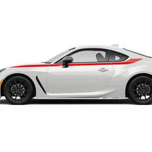 Side Accent Racing Stripes Graphics Decals Stickers voor Toyota JR86
 4