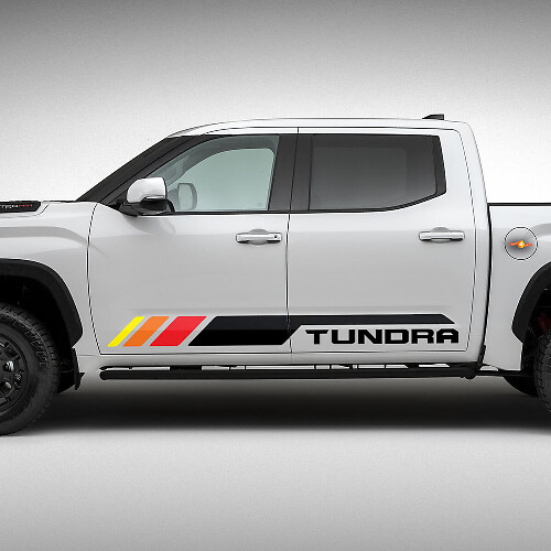Heritage zijstrepen vinylstickerset voor Toyota Tundra