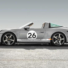 Heritage Stijl Nummer Zij Vinyl Decal Kit voor Porsche 911 Targa 4S_2