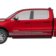 Lettering Side Rocker Panel Strepen Vinyl Decals Stickers Graphics voor Dodge RAM 1500 TUNGSTEN 2