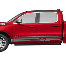 Side Rocker Panel Stripes Vinyl Decals Stickers Graphics voor Dodge RAM 1500 TUNGSTEN 2
 2