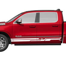 Side Rocker Panel Stripes Vinyl Decals Stickers Graphics voor Dodge RAM 1500 TUNGSTEN 2
 3