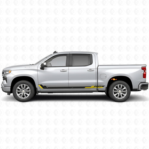 Racing Line Deur- & Rocker Panel Vinyl Strepen voor Chevrolet Silverado 1500 T1XX 2019-2026_1