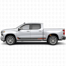 Racing Line Deur- & Rocker Panel Vinyl Strepen voor Chevrolet Silverado 1500 T1XX 2019-2026_2
