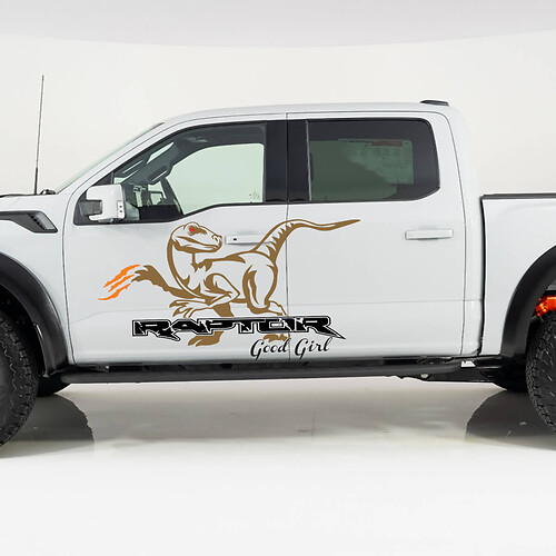 Ford F-150 Raptor Good Girl Side Deuren Splash Graphics Side Decal Stickers
