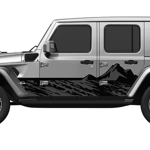Jeep Wrangler T-Rex Side Splash Vinyl Decal Sticker Graphics Kit
