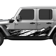Camo Mountains Lightning Wrap zijdeuren Vinyl Decal Sticker Fit Jeep Wrangler
 3