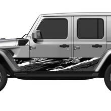 Camo Splash Zijdeuren Vinyl Decal Sticker 5 voor Jeep Wrangler 3