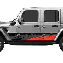Camo Splash Side Doors Vinyl Decal Sticker 6 voor Jeep Wrangler 2