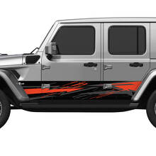 Camo Splash Wrap Zijkanten Vinyl sticker passend voor Jeep Wrangler 3
 2