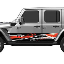 Camo Splash Wrap Zijkanten Vinyl sticker passend voor Jeep Wrangler 3
 3