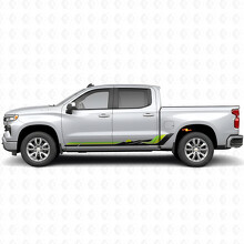 Retro Mountain Wave Deur- & Rockerpanel Vinyl Strepen voor Chevrolet Silverado 1500 T1XX 2019-2026_3