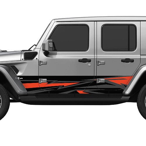 Camo Splash Wrap zijdeuren Vinyl Decal Sticker Fit Jeep Wrangler 4
