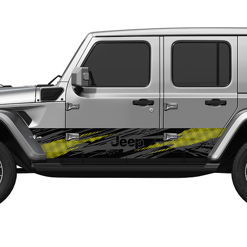 Camo Splash Wrap zijdeuren Vinyl Decal Sticker Fit Jeep Wrangler 5

