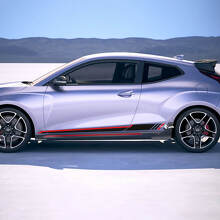 Zijracesstrepen vinylstickers sticker geschikt voor Hyundai Veloster
 3